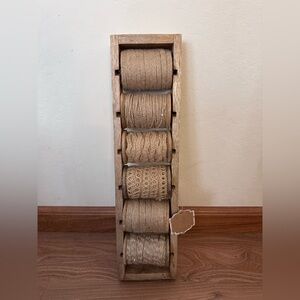 Natural Jute Twine - Set of 6 Twine With Organizer - Brand New